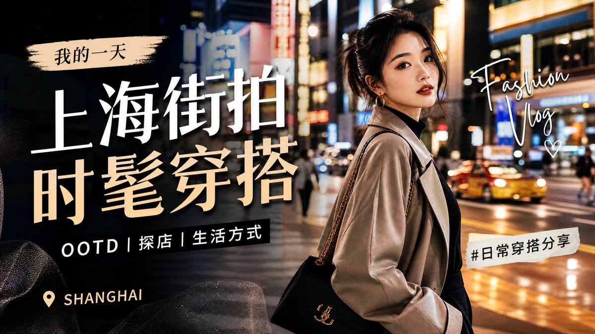 大象传媒时尚视频-上海街拍穿搭视频